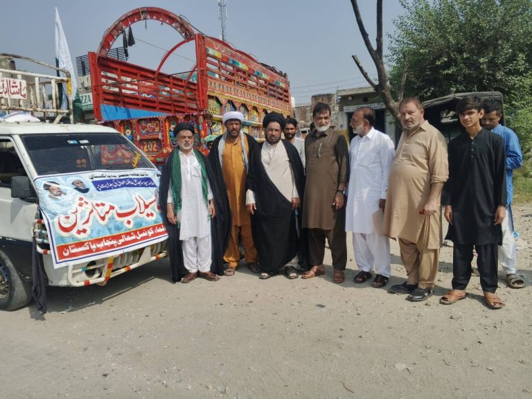 زعيم الشيعة في باكستان يواصل دعم المتضررين من الفيضانات