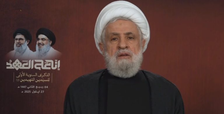 الشيخ قاسم للسيد نصر الله في الذكرى السنوية الاولى: لن نترك الساح ولن نتخلى عن السلاح وكما علمتنا ما تركتك يا حسين 