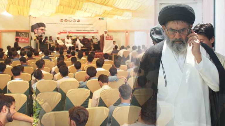 خطابٌ هاتفيّ لزعيم الشيعة في باكستان آية الله السيد ساجد علي نقوي في مؤتمر JSO