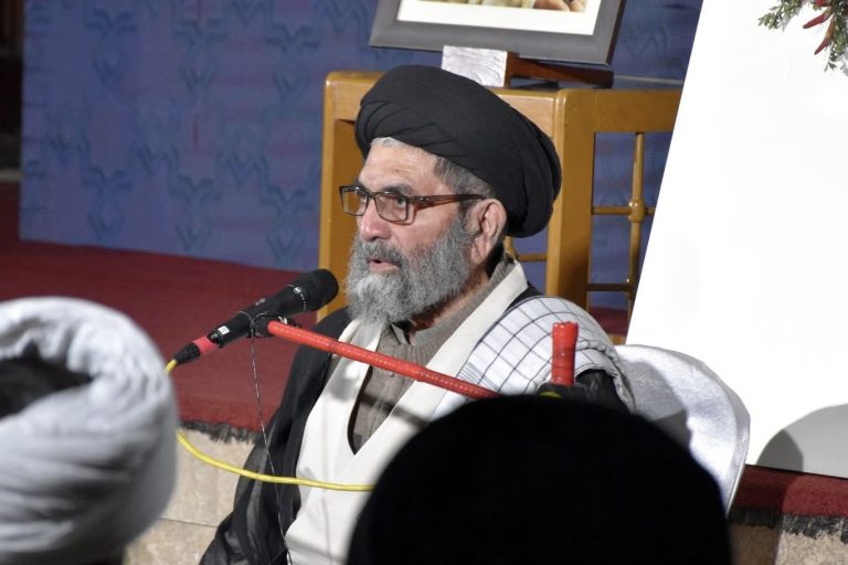 مشاركة خاصة لزعيم الشيعة في باكستان آية الله السيد ساجد علي نقوي في حفل اليوبيل الذهبي لجامعة أهل البيت (ع)