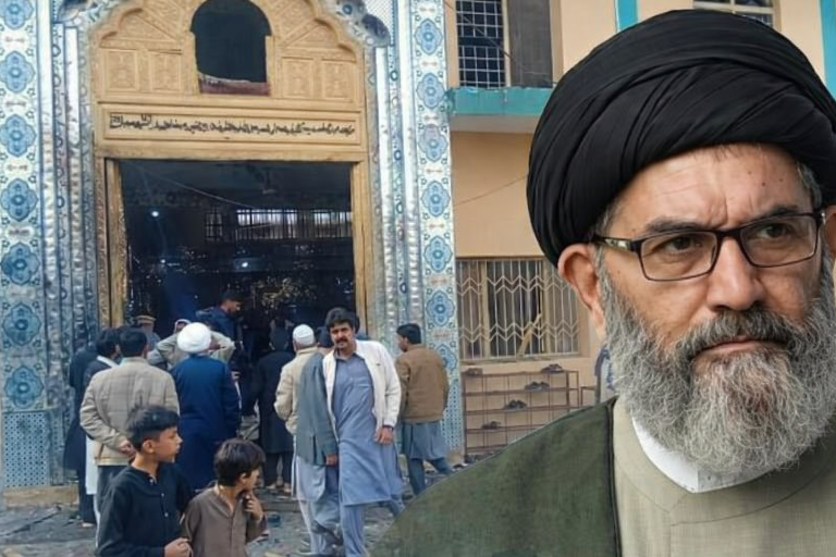 زعيم الشيعة في باكستان آية الله السيد ساجد علي نقوي يدين التفجير الذي استهدف مسجد و حسينية السيدة خديجة الكبرى في (ترلاي)