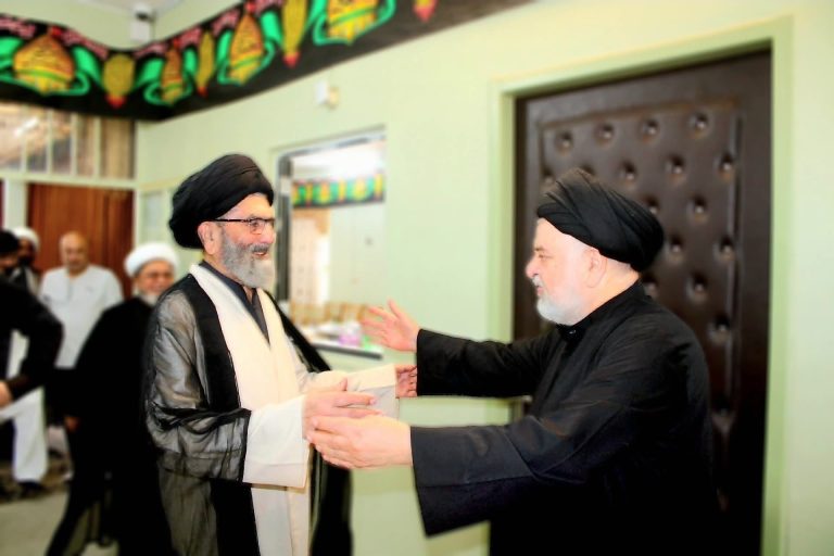 زعيم الشيعة في باكستان السيد ساجد علي نقوي يلتقي السيد جواد الشهرستاني في قم المقدسة